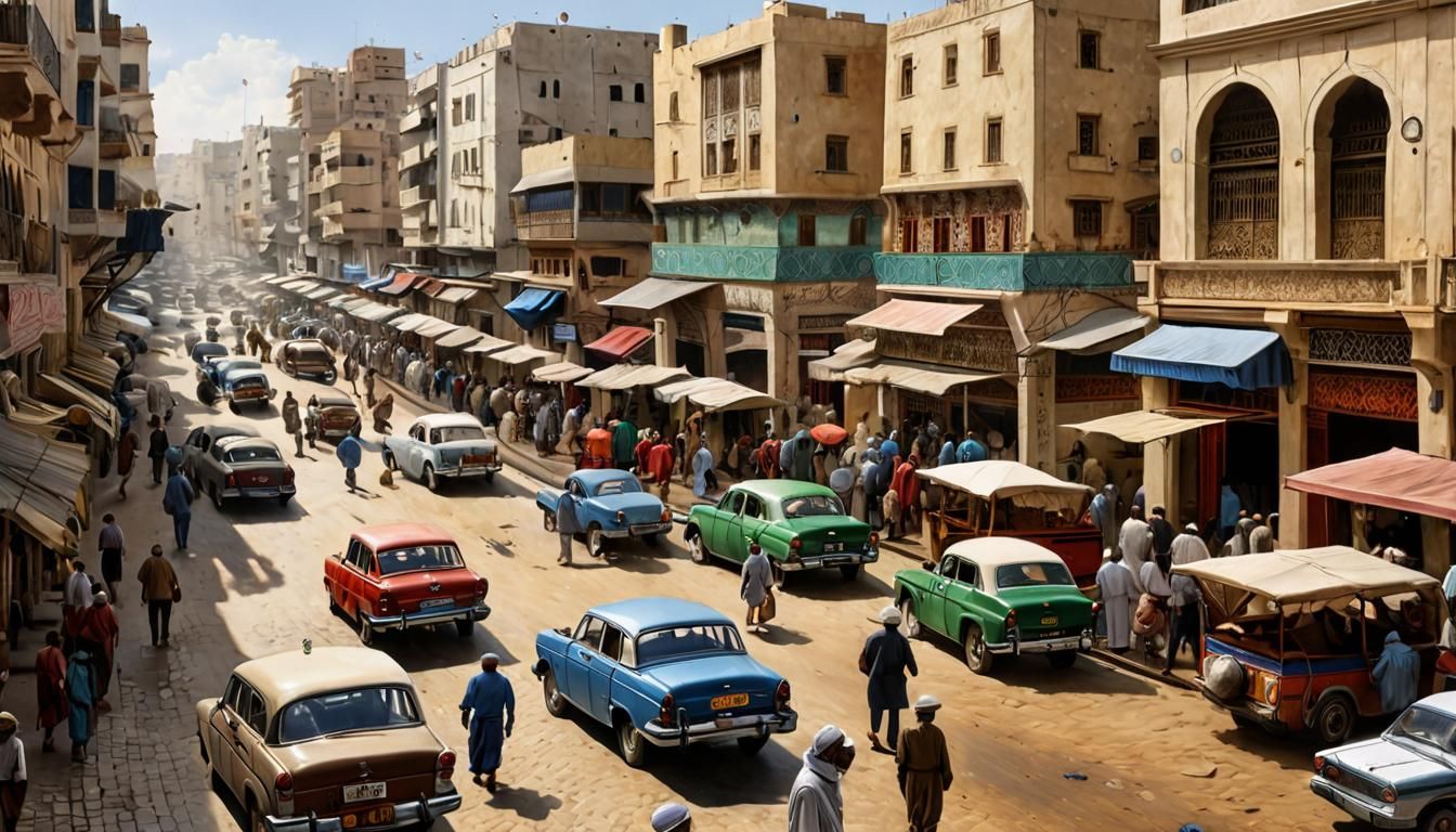 Casablanca Cityscape in Hyperrealistic Detail