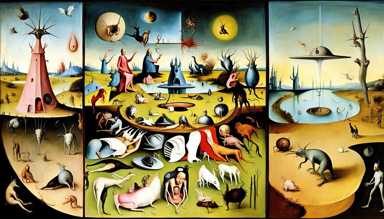 Surreal People and Bizarre Creatures in Wonderland