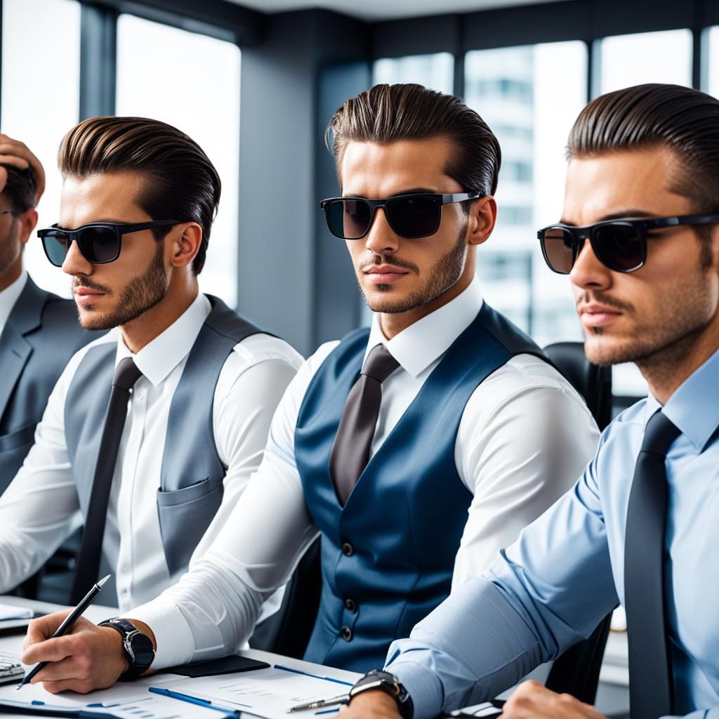 Young Business Team in Board Meeting