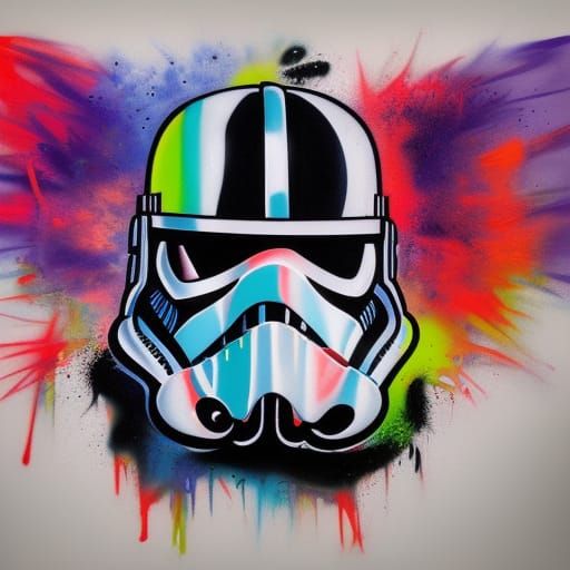Star Wars Graffiti Art in Splash Art Style