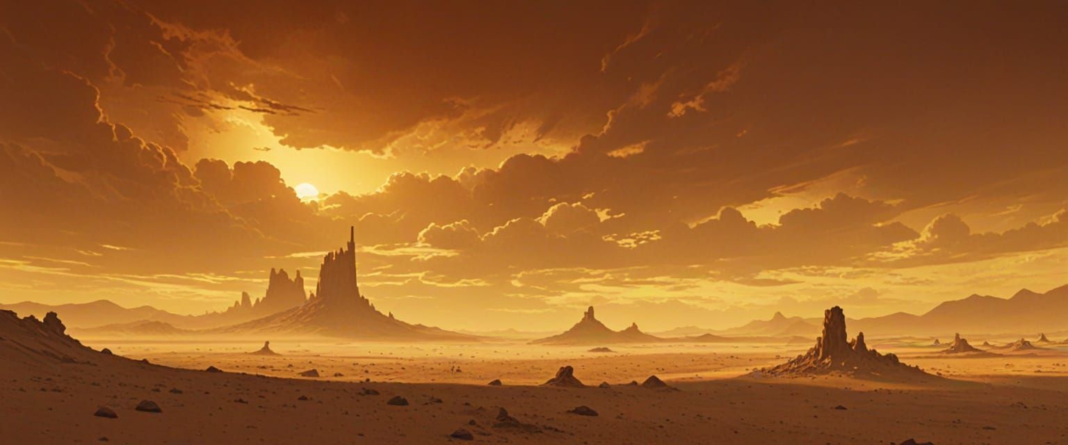 Barren Wasteland Landscape