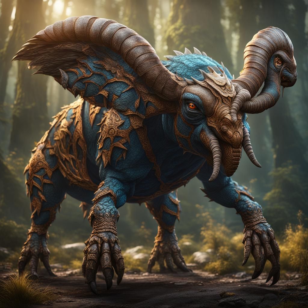 Fantastical Hybrid Creature Concept Art in 8K