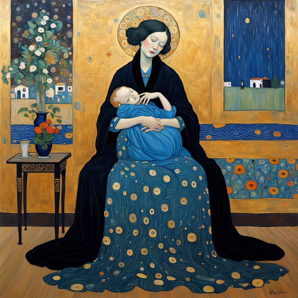 Portrait in the Style of Klimt