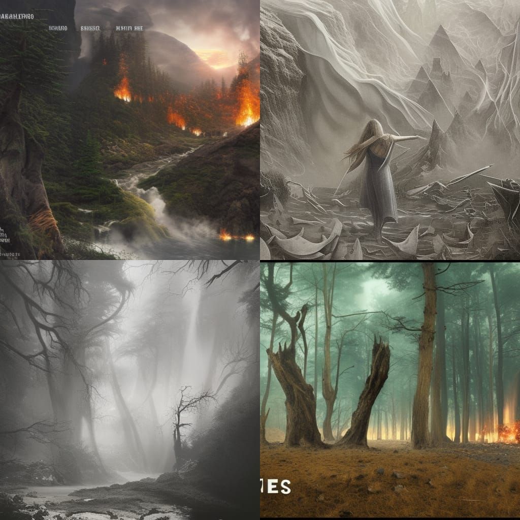 Epic Elements in a Maximalist Digital Painting