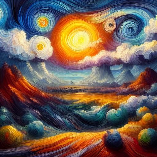 Impasto Desert Twilight