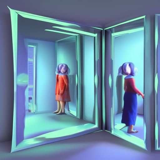 Entering the Mirror: A Pixar-Style Fantasy World