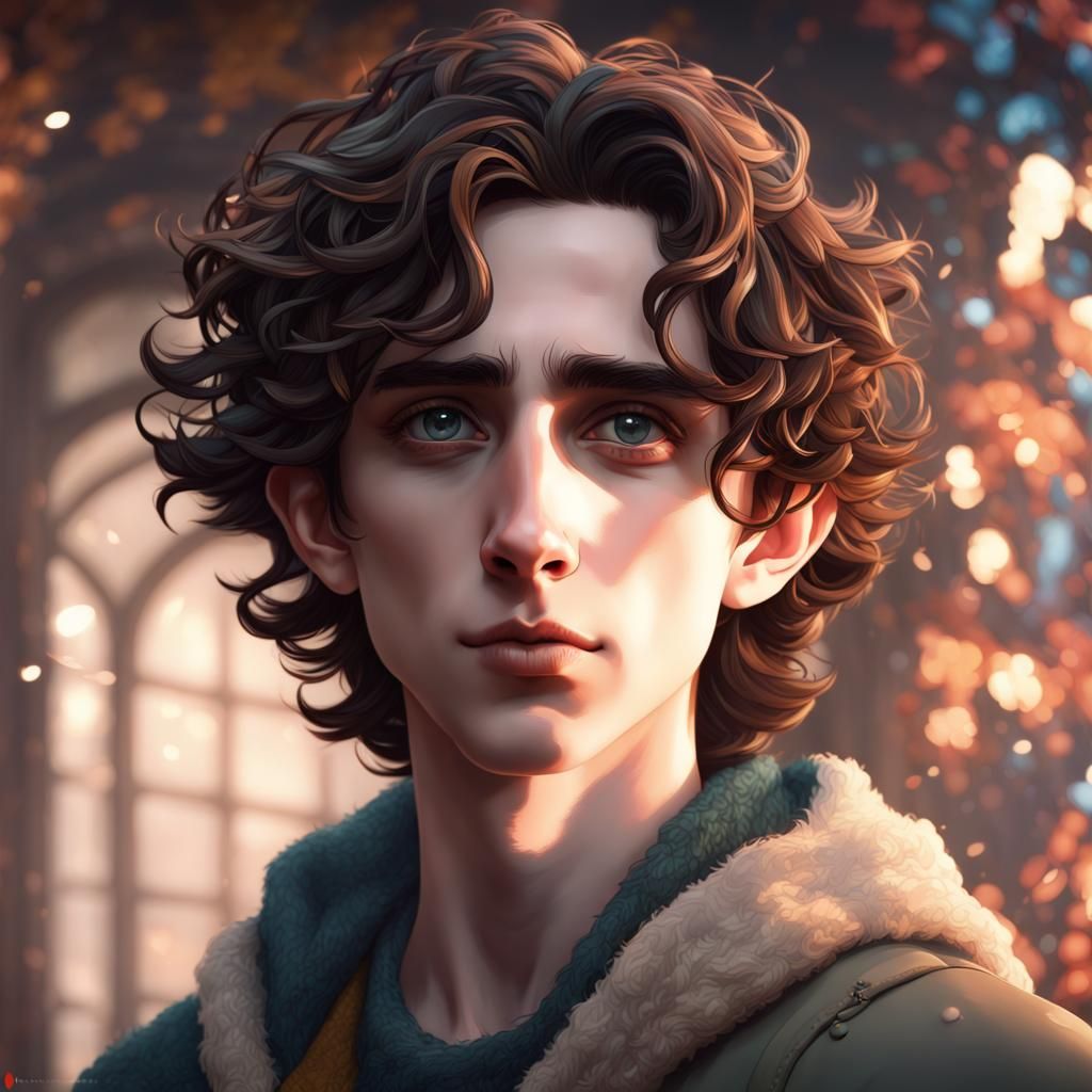 Timothée Chalamet as Studio Ghibli Character