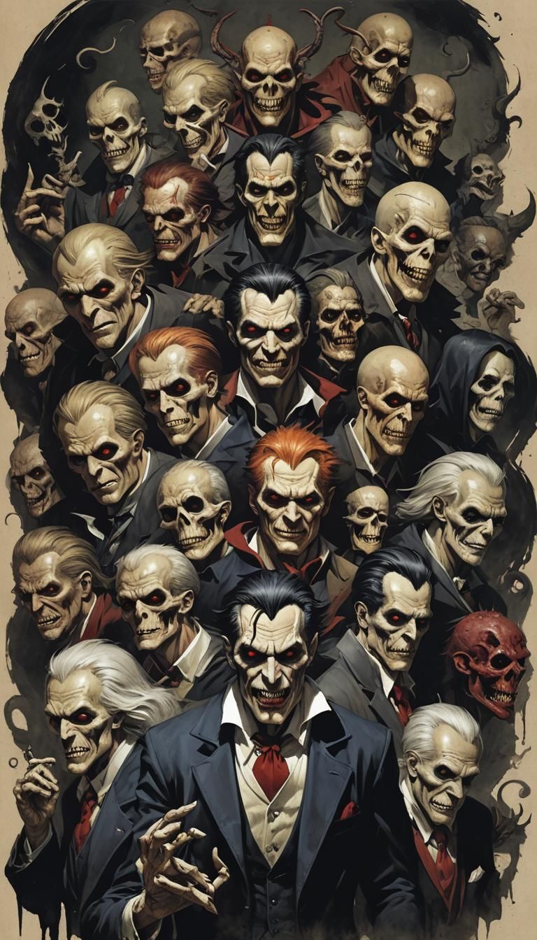 Sinister Seven Sins Illustration