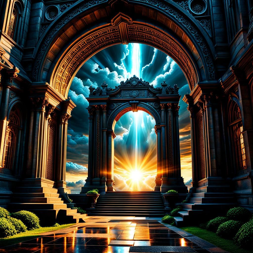 Interdimensional Portal to Radiant Light in HDR