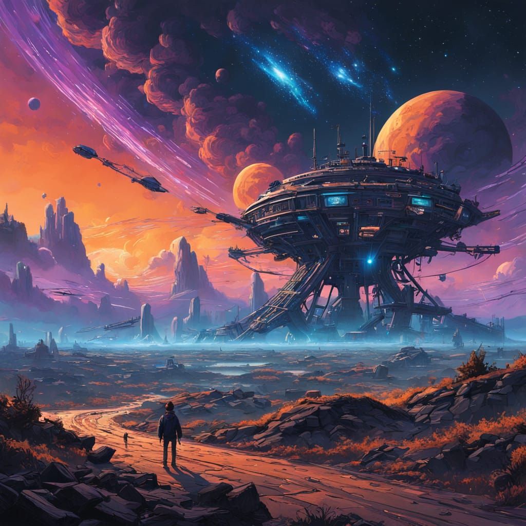 Galactic Canvas of Wonder