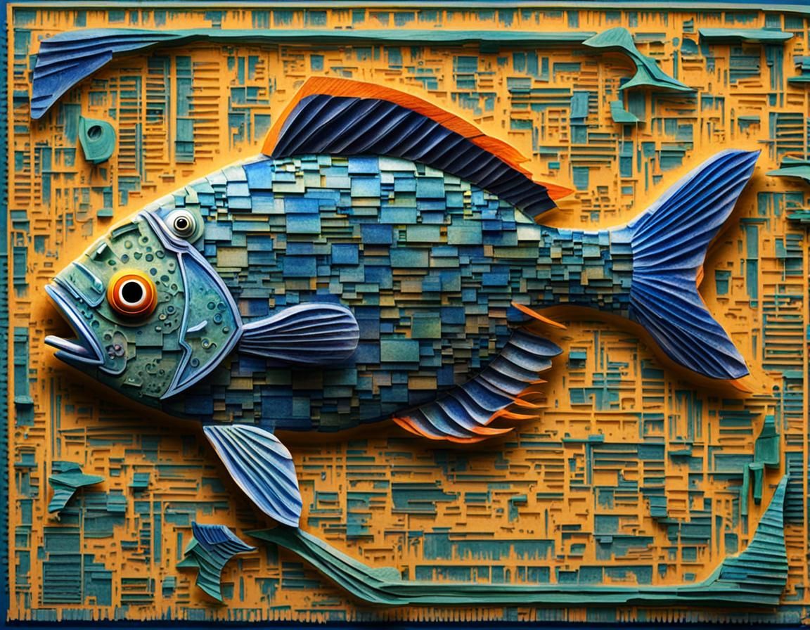 Cybernetic Fish: A Fusion of Tech and Nature