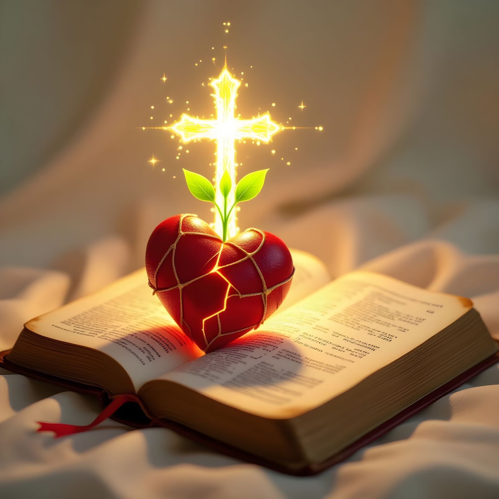 Mending Heart with Divine Light and Hope