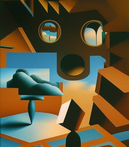 Surrealist Doors of Perception in Vibrant Colors