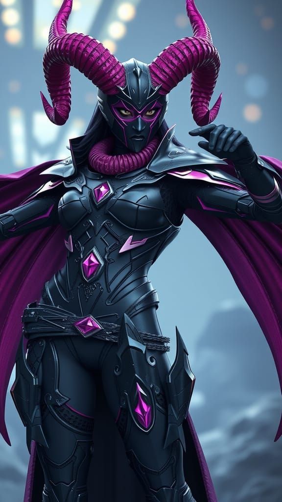 Sexy Hornet Monster Lady in Fantasy Art