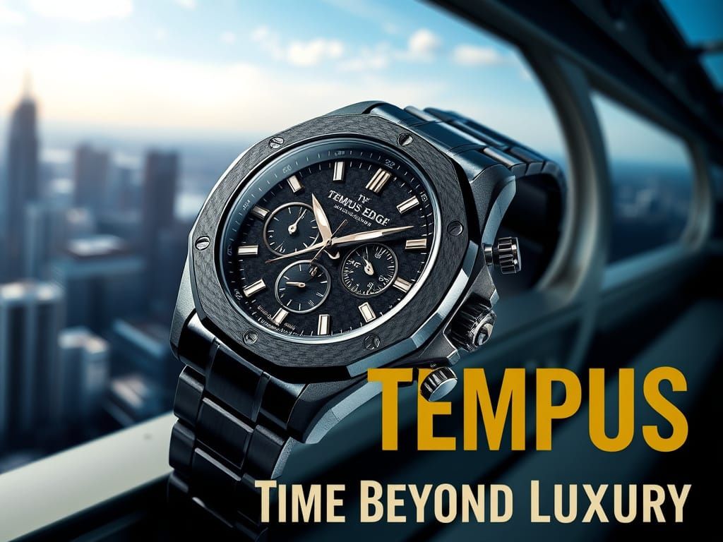 TEMPUS EDGE Luxury Watch: Sporty Swiss Design