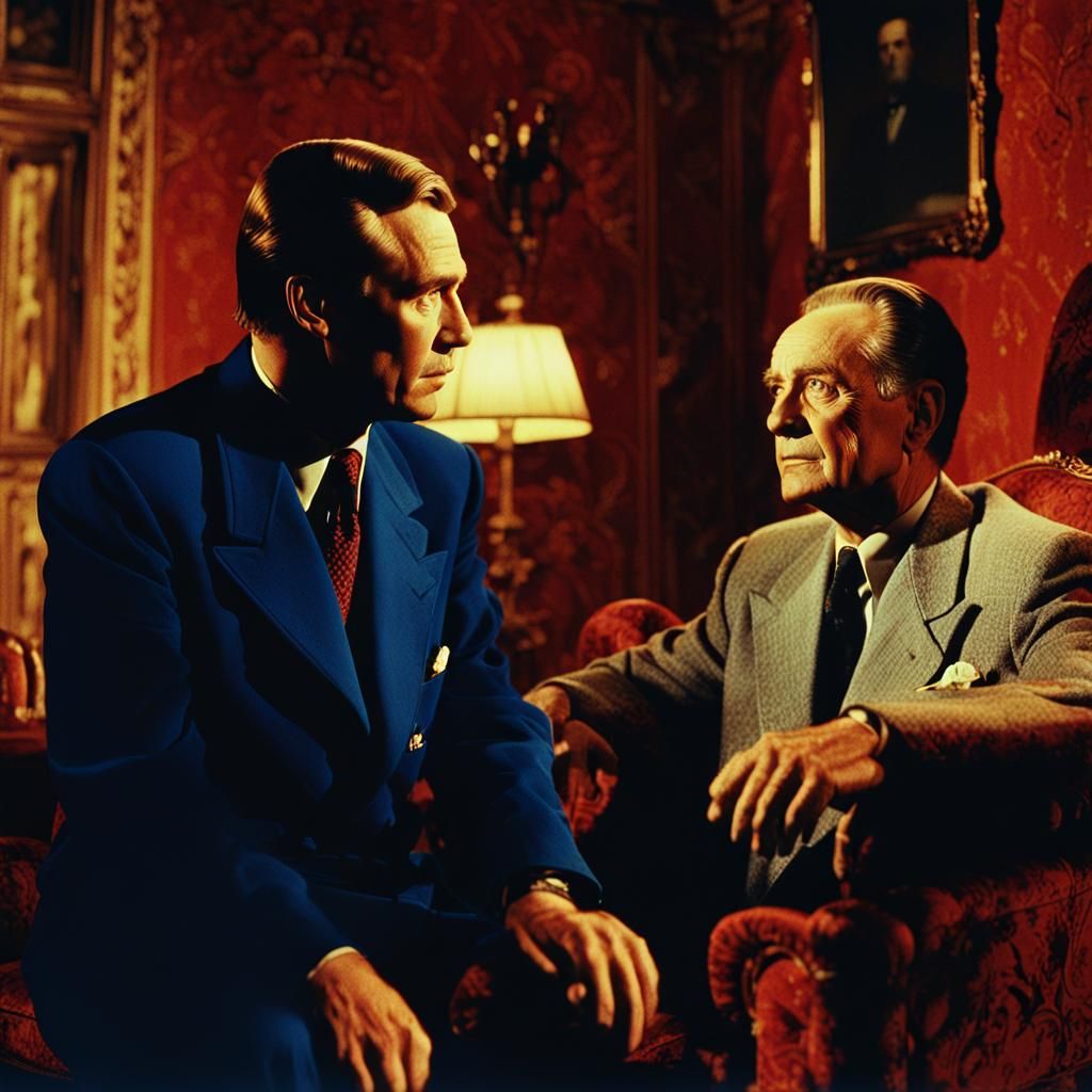 Cinematic Soviet Apartment Scene with Contrasting Light