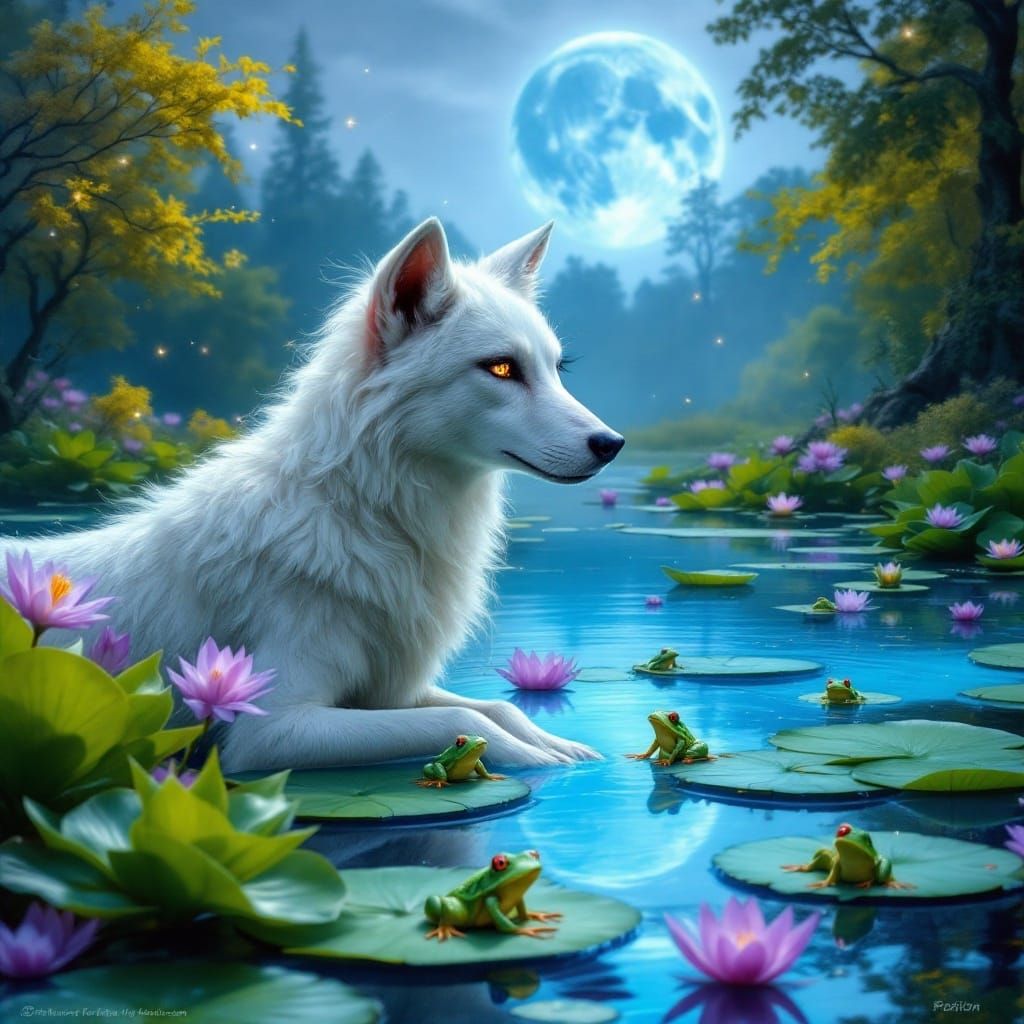 Enchanted Elven Nymph Amidst Magical Forest