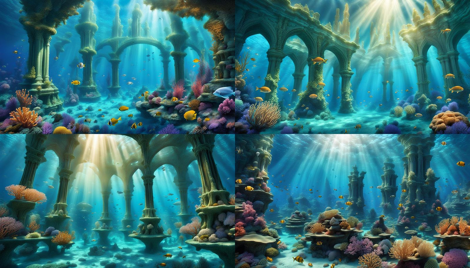 Ethereal Underwater Paradise: Heaven Under Water