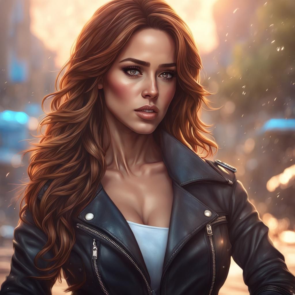 Weather Presenter Portrait in Hyperdetailed Digital Art