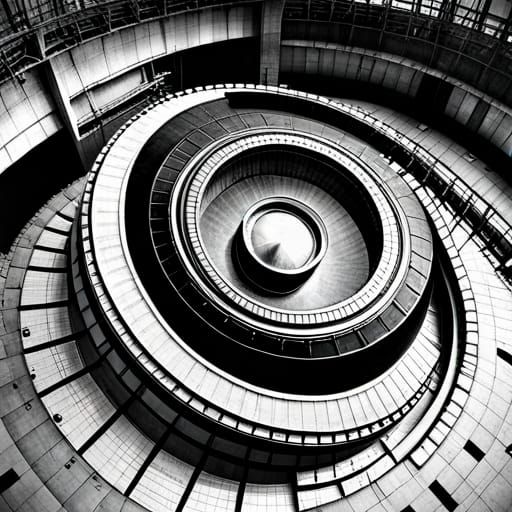 Vintage Nuclear Reactor Construction Blueprint