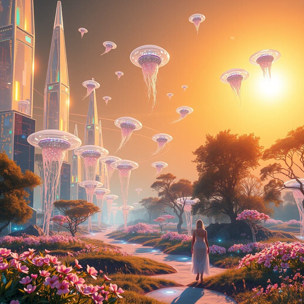 Dystopian Utopia in Iridescent Hues