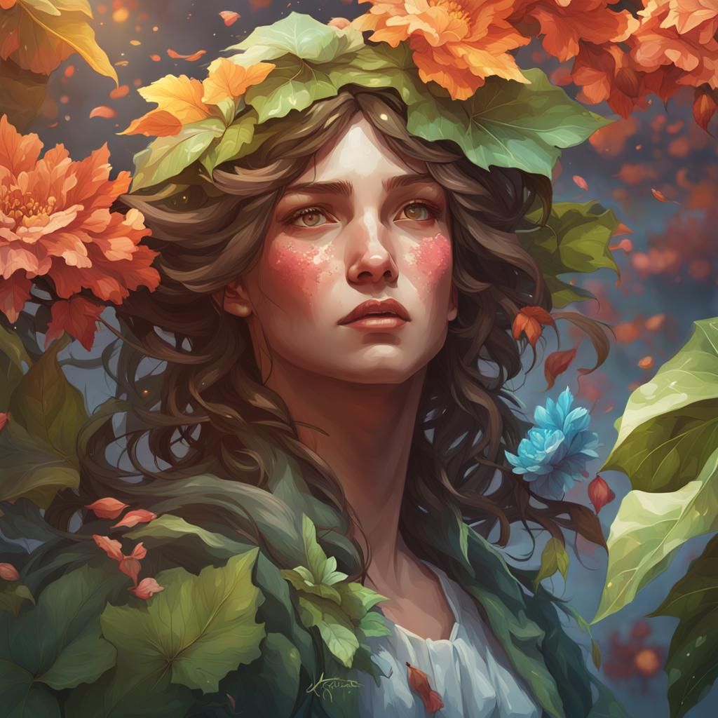 Hyperdetailed Floral Portrait in Unreal Engine 5