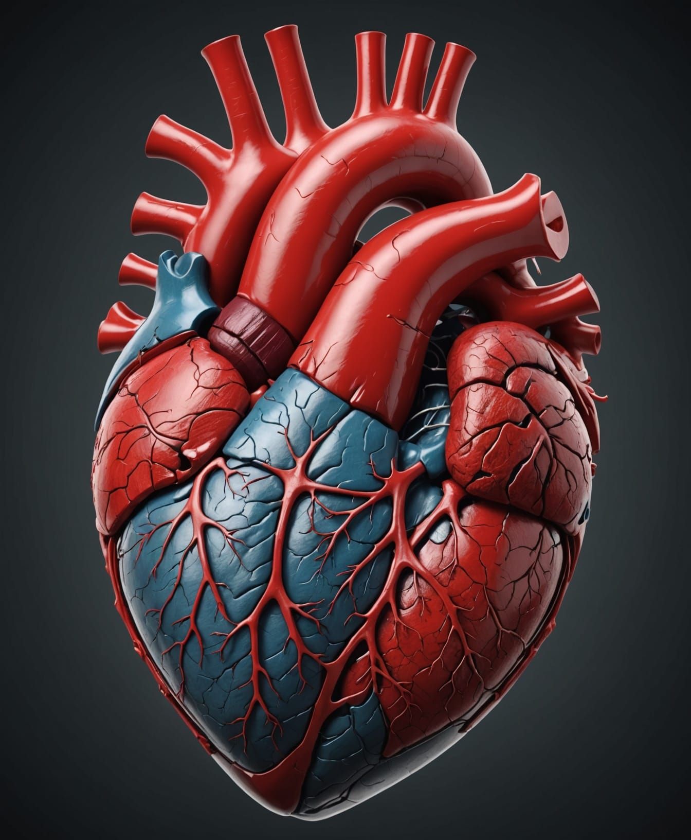 Realistic Human Heart in Hyper-Detailed 4K