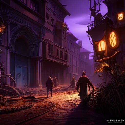 Dark Fantasy Horror Movie Concept Art in 8K