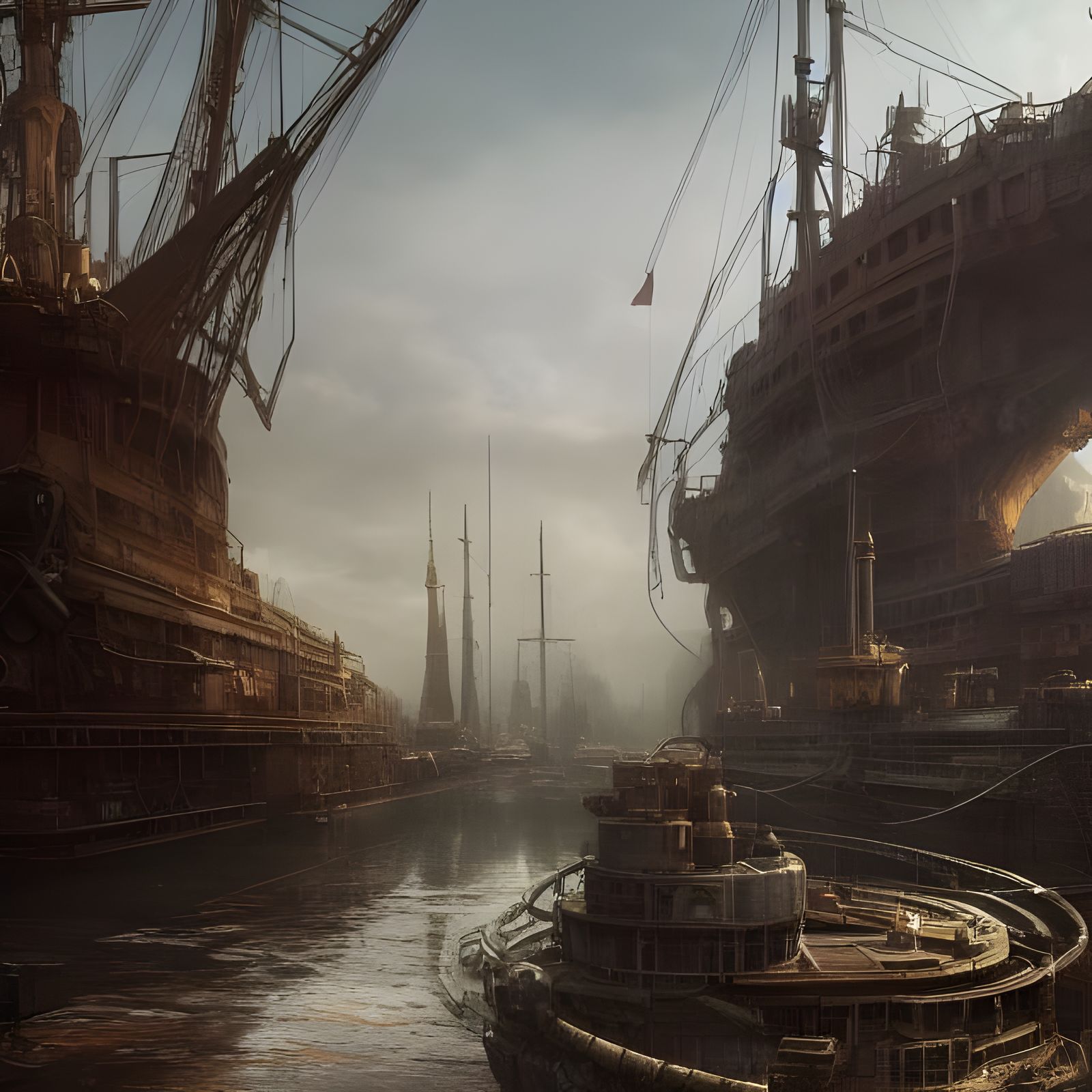 Steampunk Dockyards XL