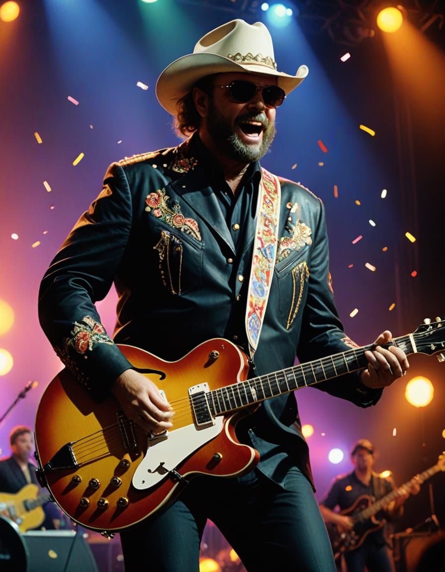 Energetic Country Rock Concert with Hank Williams Jr.