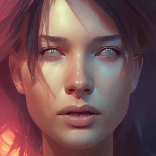 Detailed Portrait with Dynamic Lighting in 8K