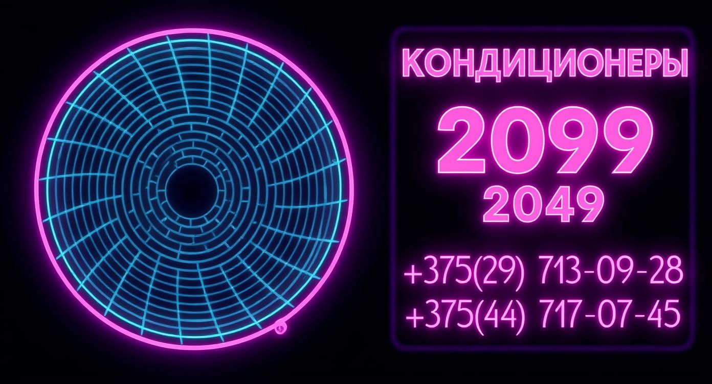 Cyberpunk Business Card for Air Conditioning Company