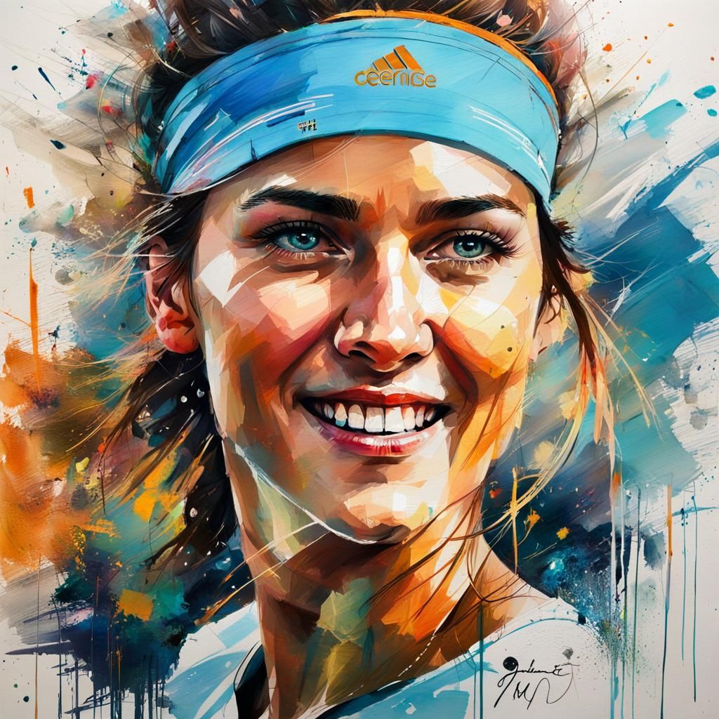 Portrait Tennis woman