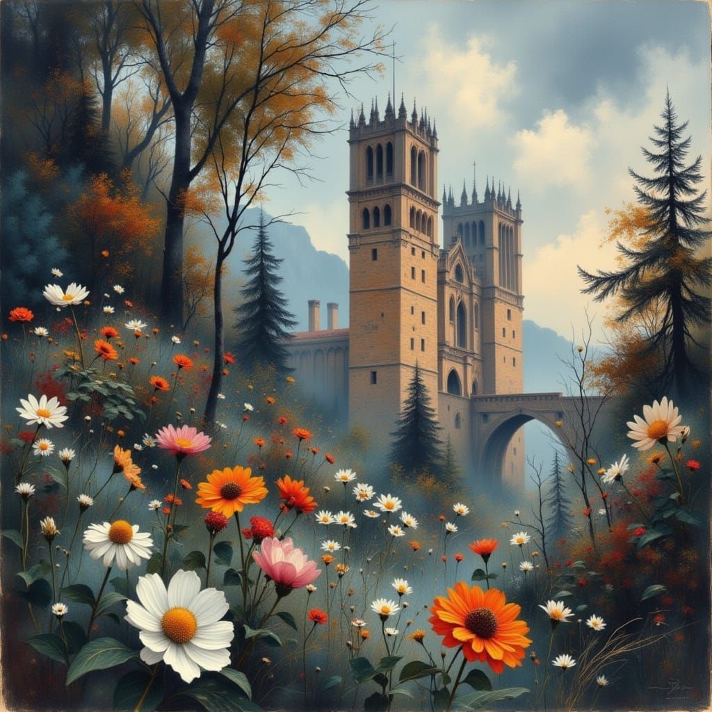 Painterly AI Landscape