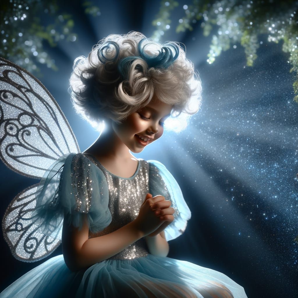 Joyful Fairy in Ethereal Light