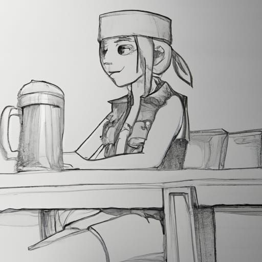Eri Kasamoto Drinks Alone: Metal Slug Sketch