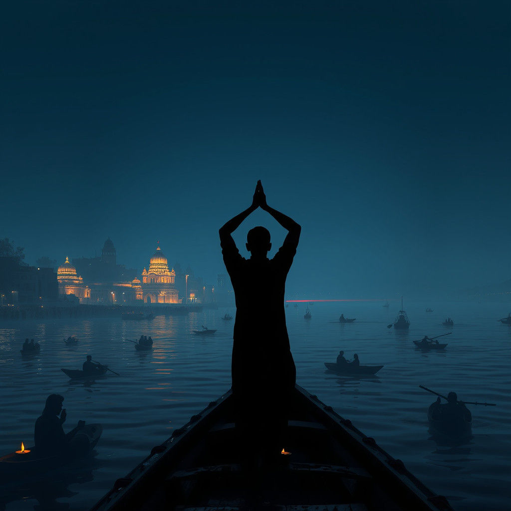 Varanasi City Skyline at Dawn