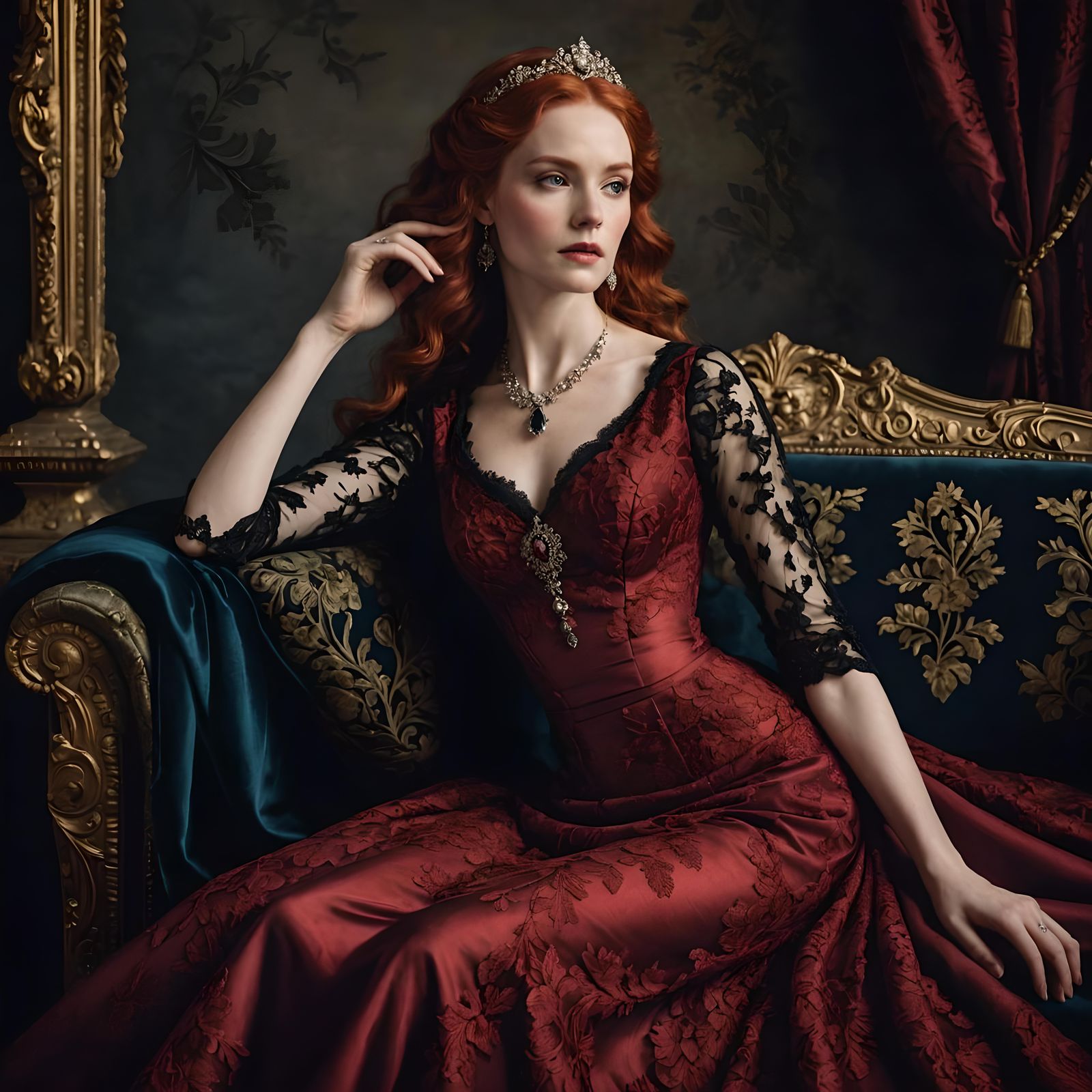Mystique: A Regal Woman in a Historical Fantasy Setting