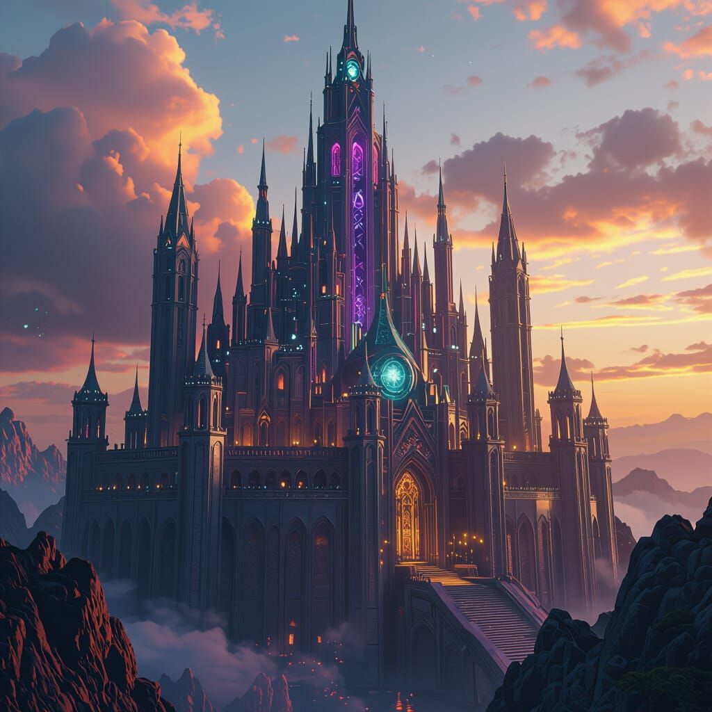 Quantum Citadel: Fantastical Structure in Deep Colors