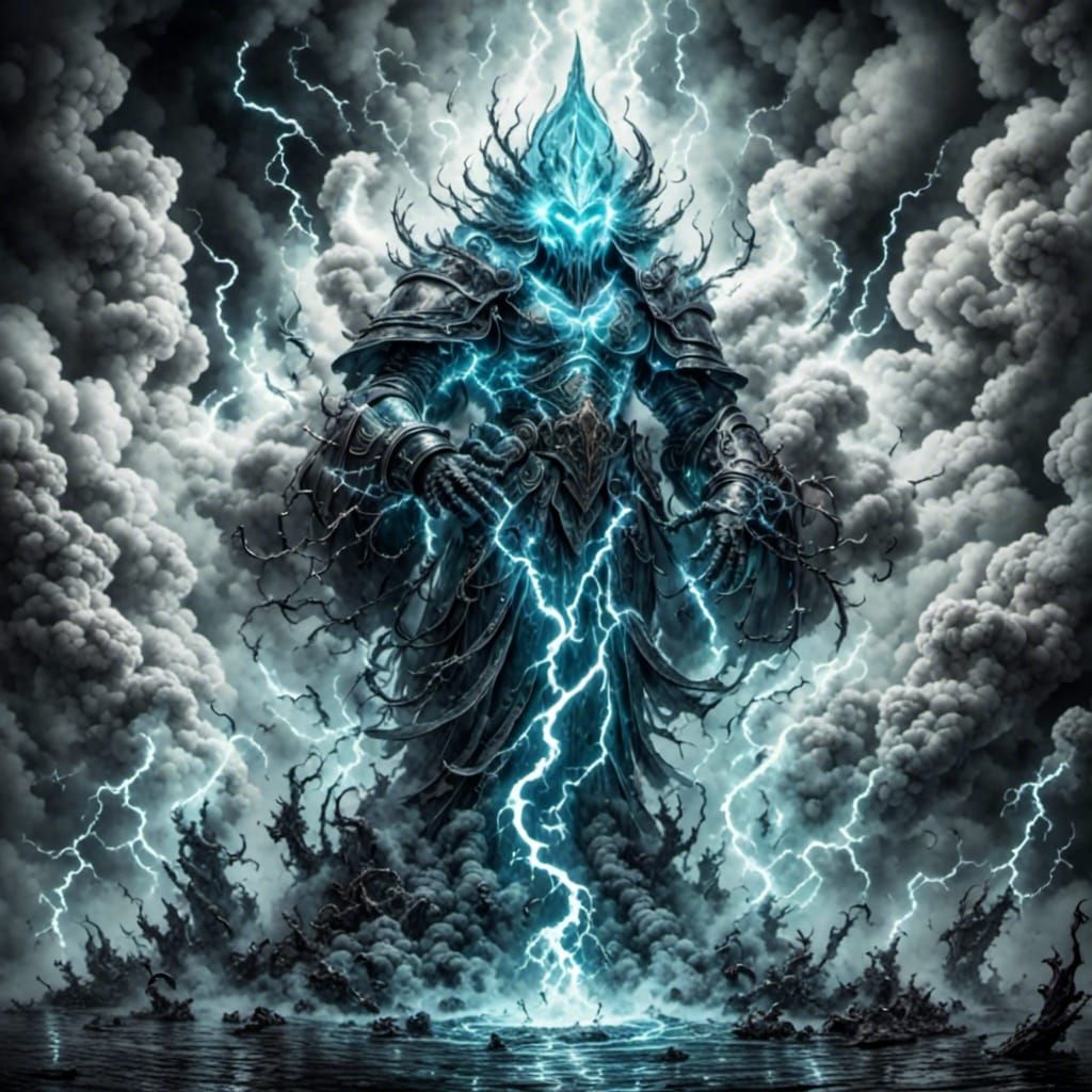 Chaos Magic Knight with Ethereal Ghosts