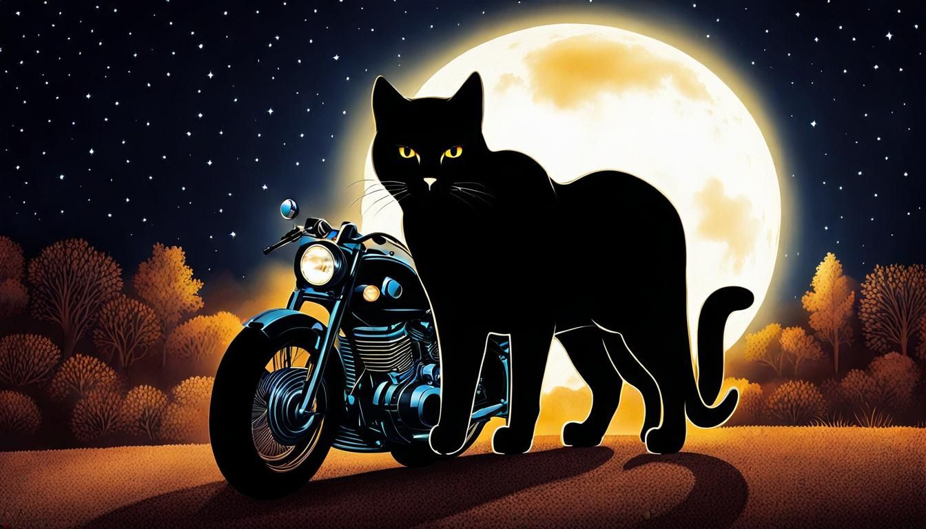 Panther in Moonlight: Midnight Rider
