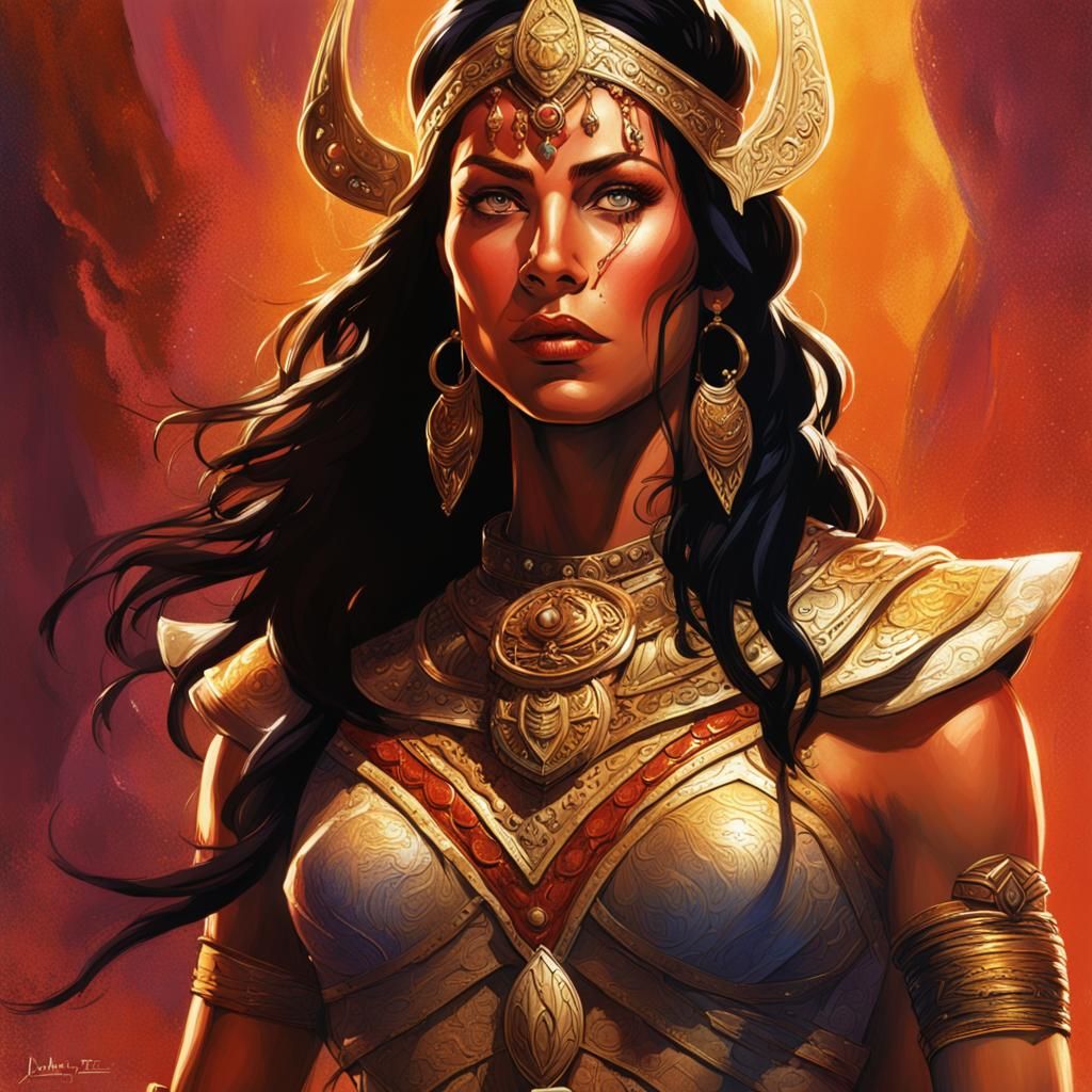 Hyperrealistic Portrait of Dejah Thoris