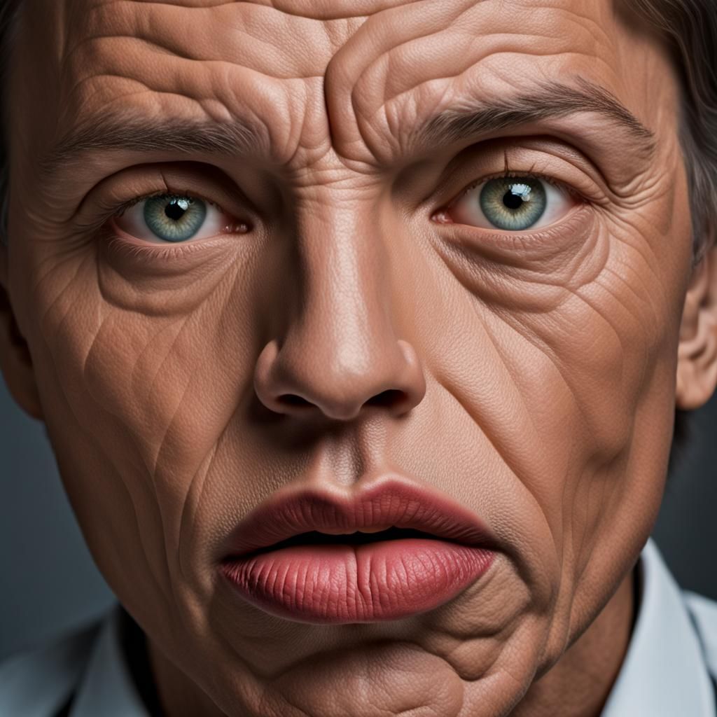 Striking Skeleton Woman Portrait in Studio Lighting