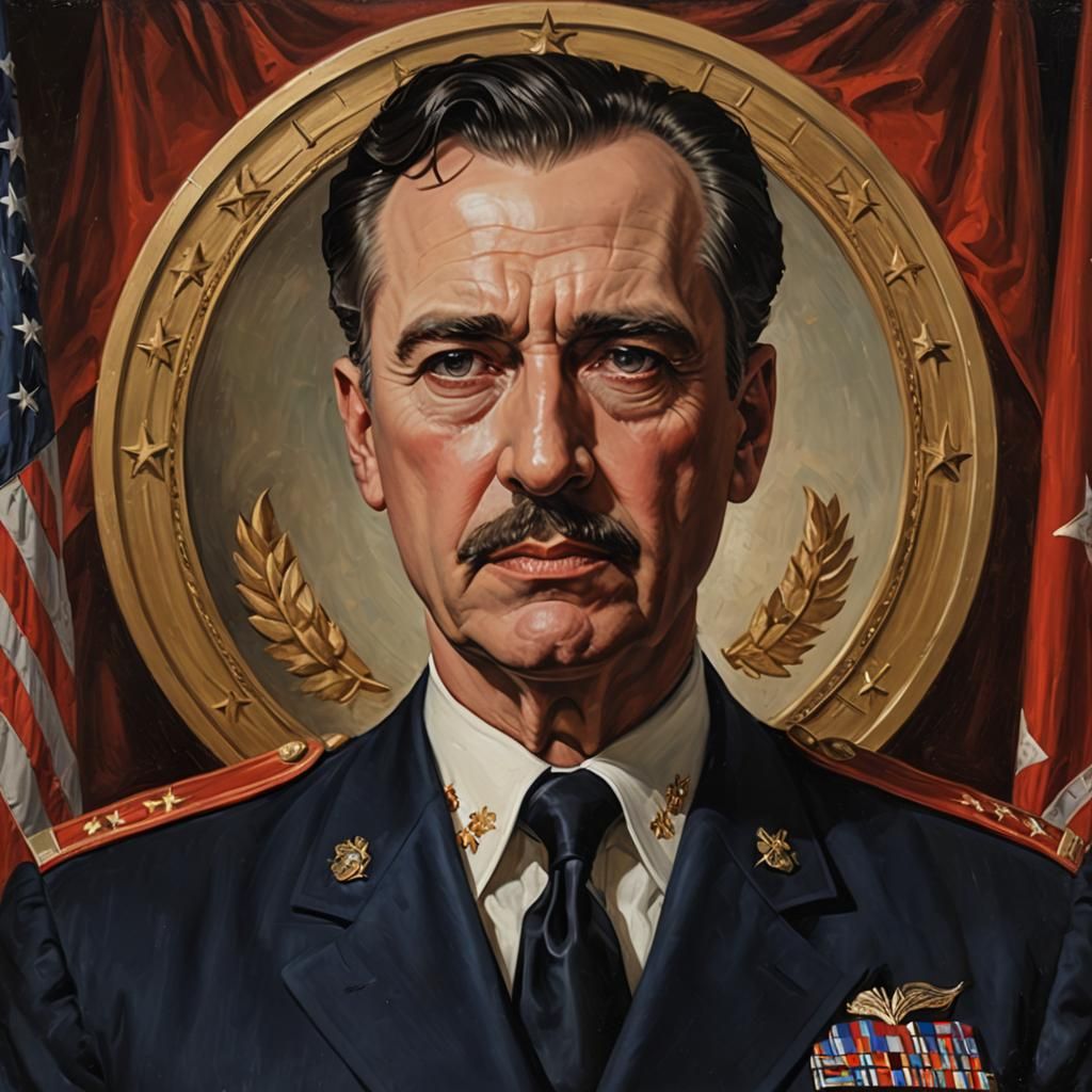 Dystopian Dictator Portrait: Right-Wing America