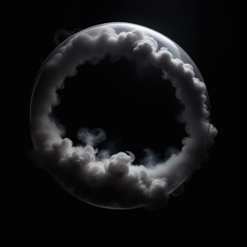 Photorealistic Smoke Ring Still Life in HDR