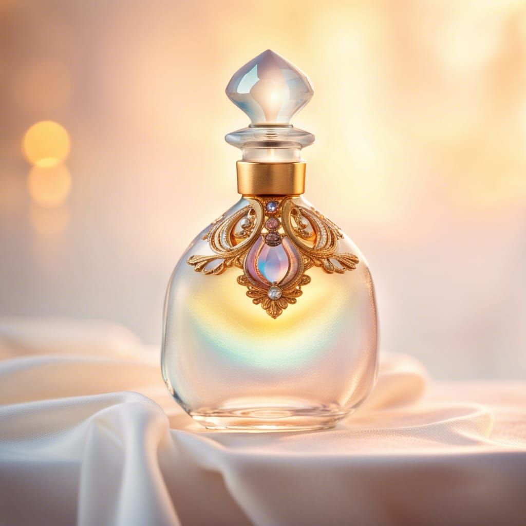 Bejeweled Bottle Overflowing with Pastel Light