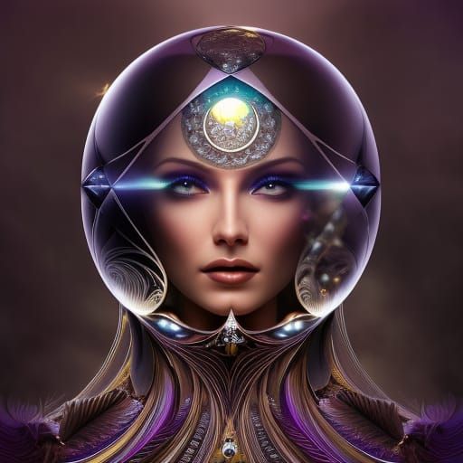 Fantasy Bubble with Diamond Tears: Detailed Art