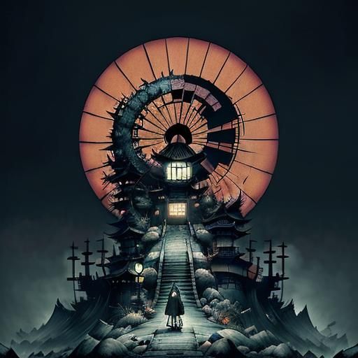 Dystopian Fantasy Transformation in 3D Shading