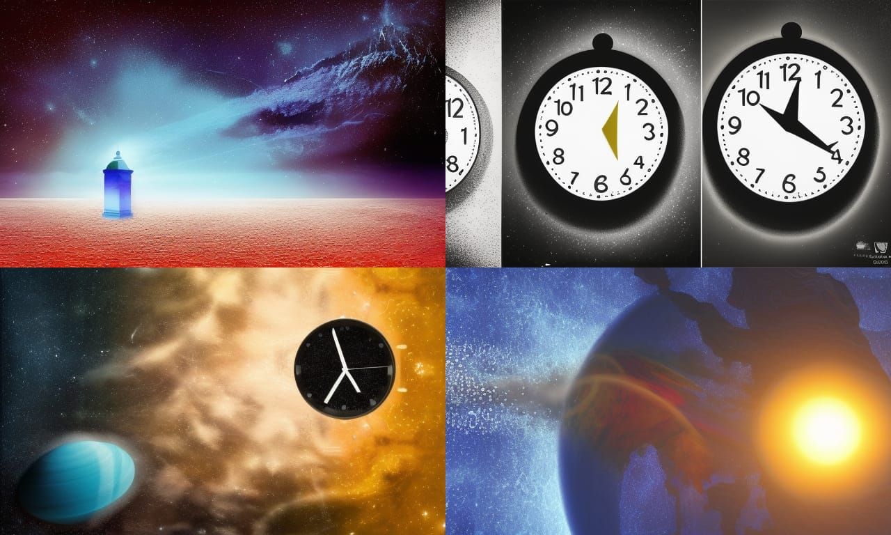 Surreal Image of Time and Space