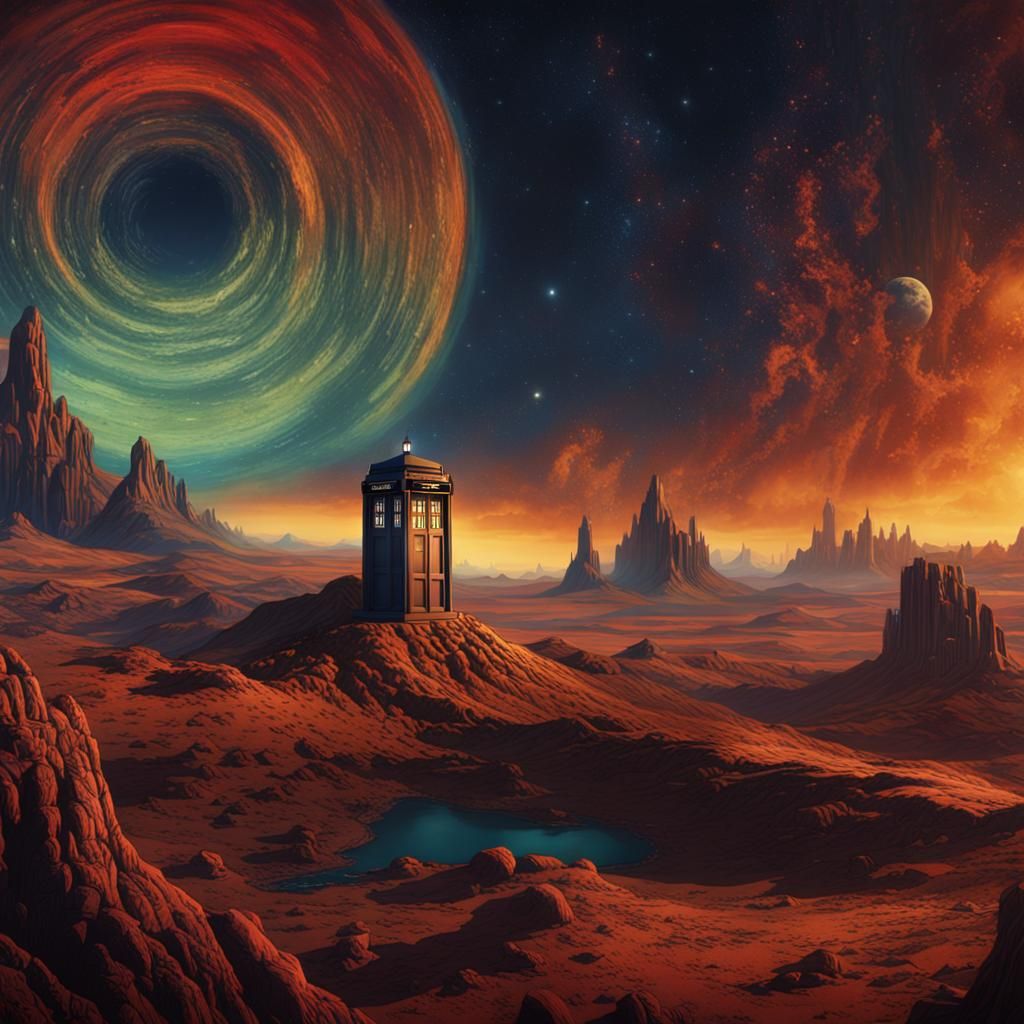 Doctor Who Title Sequence: Detailed Matte Painting